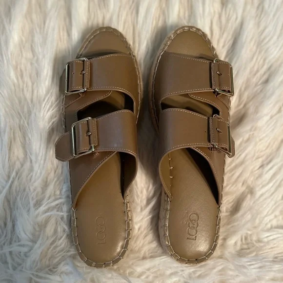 LOGO Lindsay Tan Espadrille Sandals, Women’s 9 - Picture 2 of 8